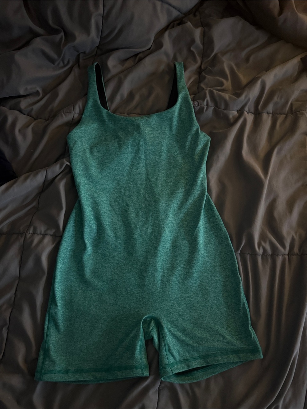 Fleo Emerald Green Scoop-Neck Bodysuit